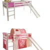 Rutschbett Joel Kiefer Massiv Weiß 90*200 Cm Nach Sicherheitsnorm EN 747-1 Und 747-2 Kinderzimmer Spiel Hochbett -Kinderbett Geschäft c90498d8dbb70c2c5f68f626a4b66b83