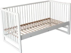 Small Foot 9018 Kinderbett Nicoletta Aus Holz, Verstellbar, Weiß (1 Stück) -Kinderbett Geschäft cab4ce05e0299114c810cf985d9d4618