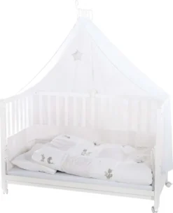 Roba Roombed 'Fox & Bunny' Babybett 60x120 Cm, Beistellbett Zum Elternbett Mit Kompletter Ausstattung -Kinderbett Geschäft cb64f11b05bf6a448974190455da4a36