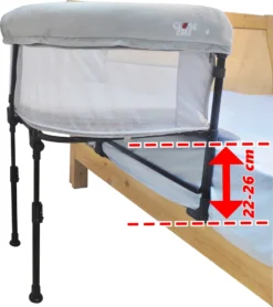 Close2Me Baby-Beistellbett Für Babys Von 0-5 Monaten (max. 9 Kg), Passend An Hohe Polsterungen Und Boxspringbett-Matratzen Von 22-26 Cm Höhe -Kinderbett Geschäft cee483c71eb17d95c42f687508ef79a4