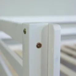 Homestyle4u 2254, Kinder Hochbett 90x200 Cm Mit Lattenrost Rutsche Leiter, Etagenbett Spielbett Weiß Holz Kiefer -Kinderbett Geschäft cf2496f0f3e1d9004291ccacd087d08d 2