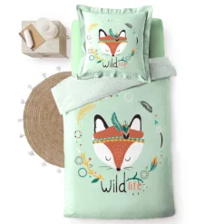Kinderbettwäsche-Set FUCHS, Baumwolle, 140 X 200 Cm