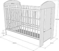 Gitterbett Mit Matratze & Kleiner Prinzessin Gravur 120x60cm | 3 Ausziehbare Sprossen | 3-Stufen-Verstellung | Kiefernholz | Für Mädchen Und Junge| Rosa -Kinderbett Geschäft d17c7cdba803d783803aa4350d93cde7