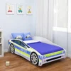 ACMA Jugendbett Kinderbett Auto-Bett Junior Cars Bett Komplett-Set Mit Matratze, Lattenrost Und Rausfallschutz 160x80 Cm - Polizei -1 -Kinderbett Geschäft d2796d70cf6f46e5fbd049b61e1e0fbf 1