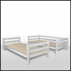 Kinderbett Etagenbett Weiss Hochbett Spielbett Kindeerbett Stockbett 90x200 Cm -Kinderbett Geschäft d2878fb09776402bb2cf93442276eef0