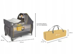 Lionelo Sven Plus In GELB Kinder Baby Reisebett Mit Wickeltisch Kinderbett Babybett Balachin Moskitonetz Urlaub Reise Laufstall Wickelauflage Spieluhr -Kinderbett Geschäft d2ea3e56dc2e4cdc5864d67f0aed7b5e