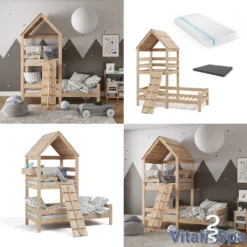 VitaliSpa Spielturmbett – Kinderbett Inkl. Matratze 90x200 Cm, Hochbett – Buche Massivholz 15 VitaliSpa Spielturmbett – Kinderbett Inkl. Matratze 90x200 Cm, Hochbett – Buche Massivholz -Kinderbett Geschäft d5cfc9e3b8355480dab982748f2c497a