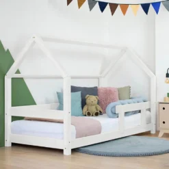 Hausbett TERY Mit Rausfallschutz -Kinderbett Geschäft d854fb1fdb75ace2935f7a39746a9de1