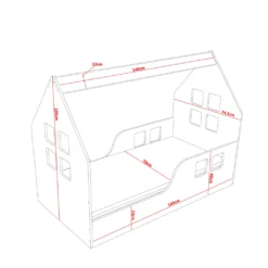 Sämann® Babybett Hausbett 70 X 140 Cm Mit Schublade, Fenster Weiß 5 Sämann® Babybett Hausbett 70 X 140 Cm Mit Schublade, Fenster Weiß -Kinderbett Geschäft d9c23178c35bb40f39dc64d6a079d177