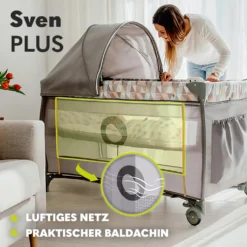 Lionelo Sven Plus 2 In 1 Baby Bett Laufstall Baby Grey Scandi) -Kinderbett Geschäft db238b243f0cf8af3152506138d8bbfa