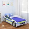 ACMA Jugendbett Kinderbett Auto-Bett Junior Cars Bett Komplett-Set Mit Matratze Lattenrost Und Rausfallschutz 140x70 Cm - Polizei -1 + NAME -Kinderbett Geschäft def574283c7dfc56cc6338acdfef8b56