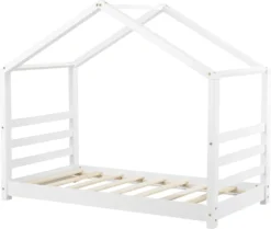 Kinderbett Mit Lattenrost Hausbett Weiß 80x160 Cm Bettenhaus Bett Jugendbett [en.casa] -Kinderbett Geschäft dfa0d44a0f40c617fc90542a1b49fe60
