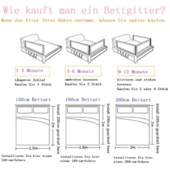 Zehnhase Bettgitter Bettschutzgitter Kinderbettgitter Babybettgitter 120 Cm, Grau, 1 Seite -Kinderbett Geschäft e09a97a80854f54a8175f7e97aefda30