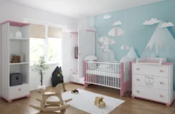 Gitterbett Mit Matratze & Kleiner Prinzessin Gravur 120x60cm | 3 Ausziehbare Sprossen | 3-Stufen-Verstellung | Kiefernholz | Für Mädchen Und Junge| Rosa -Kinderbett Geschäft e0bca1e30ee393a4a7cf8d55bff78b27