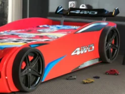 RELITA - Autobett SUPERDRIFT 90 X 200 Cm Liegefläche, Ausf. Rot -Kinderbett Geschäft e11bb294360756629a4a4f684f4b4209