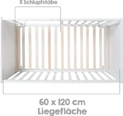 Roba Beistellbett, Weiß, Höhenverstellbar, 5 Schlupfsprossen, Inkl. Lattenrost, 60 X 120 Cm 15 Roba Beistellbett, Weiß, Höhenverstellbar, 5 Schlupfsprossen, Inkl. Lattenrost, 60 X 120 Cm -Kinderbett Geschäft e2ef06922338e89a8751de257434cc81