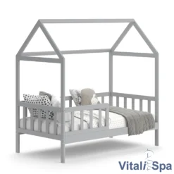 VitaliSpa Kinderbett Liz Grau 167 X 165 X 87 Cm Massivholz -Kinderbett Geschäft e45d792bc2fdfff239ae32ff40e168a0