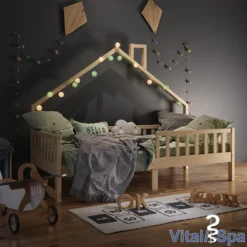 VitaliSpa Kinderbett + Matratze Noemi Natur 93 X 208 X 155 Cm Massivholz -Kinderbett Geschäft e5819f8bb3364440628ca3e275a611dd