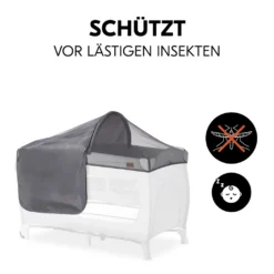 Hauck Travelbed Canopy Grey -Kinderbett Geschäft e8563a3a609a0effd8768ad50d7b05bc