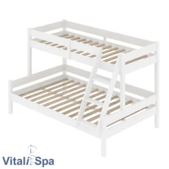 VITALISPA Kinderbett EVEREST Etagenbett Weiß Hochbett Spielbett Massiv Stockbett -Kinderbett Geschäft eb8833bc62a31355d262a543c0c71cb0