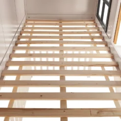 Juskys Kinderbett Farmhaus 90 X 200 Cm Mit Treppe, Dach & Fenster – Hochbett Rosa Für Kinder – Lattenrost Bis 150 Kg – Hausbett Aus Massivholz -Kinderbett Geschäft ec764f53cfaecfe74f8d1c4acb04f503