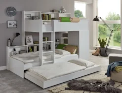 RELITA Etagenbett Sina Mit 2 Liegeflächen á 90 X 200 Cm, Inkl. Bodenplatten Als Auflage Für Die Matratzen, Inkl. Kleiderschrank (ohne Bettschublade) -Kinderbett Geschäft eca89bbab8ce37288b74622105b1a325