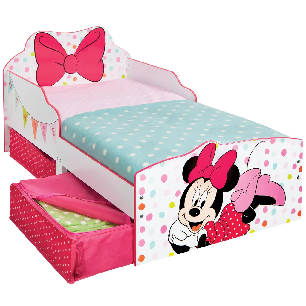 Minnie Mouse Exzellent Geformtes Kinderbett + Schubladen 9 Minnie Mouse Exzellent Geformtes Kinderbett + Schubladen – Bild 7