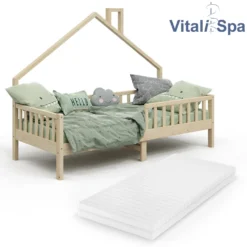 VitaliSpa Kinderbett + Matratze Noemi Natur 93 X 208 X 155 Cm Massivholz -Kinderbett Geschäft ee150c2a5f01def58ce0ebdf163e7822
