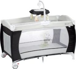 BabyGo Reisebett Sleeper Deluxe, Schwarz, Inkl. Wickelauflage -Kinderbett Geschäft ee8e8008e3908d08210f3df6b0746ac7