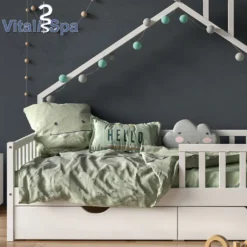 VitaliSpa Kinderbett + Schubladen Noemi Weiß 93 X 208 X 155 Cm Massivholz -Kinderbett Geschäft ef3ead5031ea36c5ff85694d8b0659c7 1
