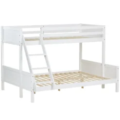 Homestyle4u 1898, Kinderbett Etagenbett 90x200 Und 140x200 Jugendbett Hochbett Weiß Holz -Kinderbett Geschäft f1c58c26cf9cd91f62284905508bafbf