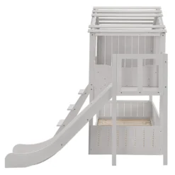 Juskys Kinderbett Baumhaus 90 X 200 Cm Mit Dach, Rutsche & Leiter – Etagenbett Weiß Für Kinder – 2x Lattenrost Bis 150 Kg – Hausbett Aus Massivholz 22 Juskys Kinderbett Baumhaus 90 X 200 Cm Mit Dach, Rutsche & Leiter – Etagenbett Weiß Für Kinder – 2x Lattenrost Bis 150 Kg – Hausbett Aus Massivholz -Kinderbett Geschäft f36ef16a8301fe405e9e772599b1a606