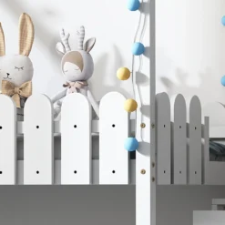 Merax Etagenbett 90x200 Cm Doppelstockbett Mit Treppeschubladen, Zaun Und Dachform, 2 Einzelbetten Doppel Stockbett Für Zwei Kinder, Kinderbett Hochbett Aus Kiefer, Weiß -Kinderbett Geschäft f5b03cfb4265753ccfd9d2df0a1244c8