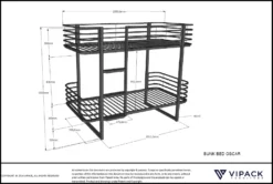 Vipack Etagenbett Metall Oscar Weiß -Kinderbett Geschäft f6a66c9ff20f04cf7eddae970123a701