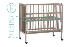 Fillikid Beistellbett Nino Exclusiv, Größe:mit Matratze, Design:grau -Kinderbett Geschäft f9e81cbf975b37e6805bbf89518bfdfb
