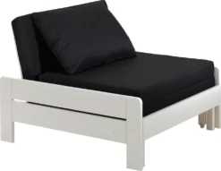 Vipack Hochbett Pino Mit Schreibplatte Und Sesselbett - Kiefer Massiv Weiß Lackiert, Maße: 208 Cm X 175 Cm X 206 Cm; PIOLZB14 -Kinderbett Geschäft fc7309a606889c0d8042a8090cbc885b