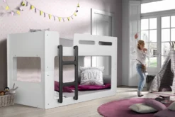 Vipack - Luca Halbhohes Bett 90 X 200 Cm Liegefläche, Weiß -Kinderbett Geschäft fc8cb26a8b51b014d4462a1e6b66f4d9